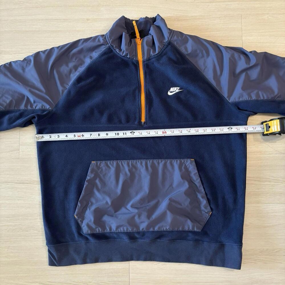 Nike NSW CE Winter Polar Fleece 1/2 Zip Men’s XL Navy Blue Thermal Nike Tech EUC - Picture 5 of 6